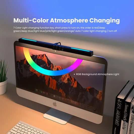 Monitor Light Bar with RGB Back Light